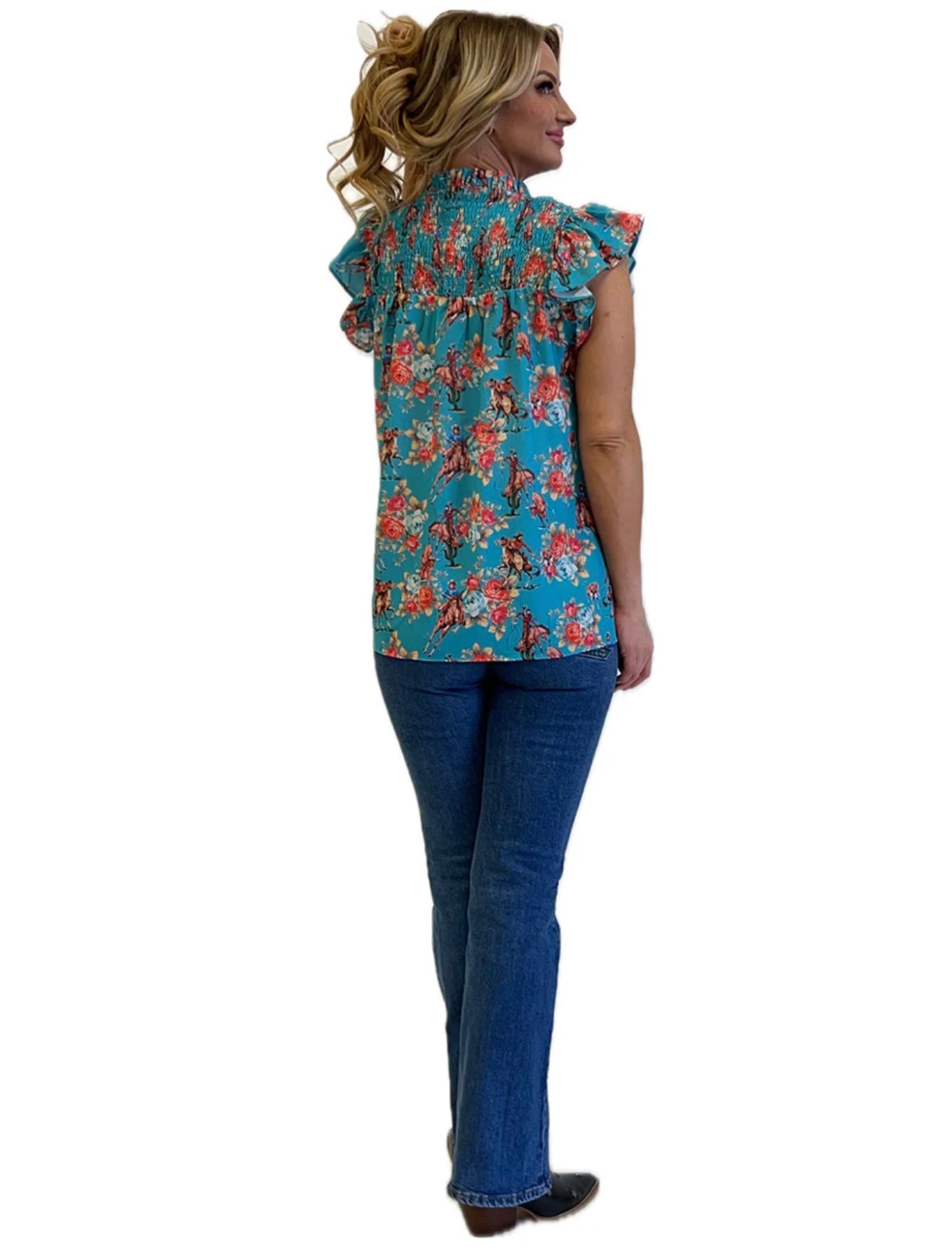Cowgirl Blessings sleeveless blouse Fashion Exp
