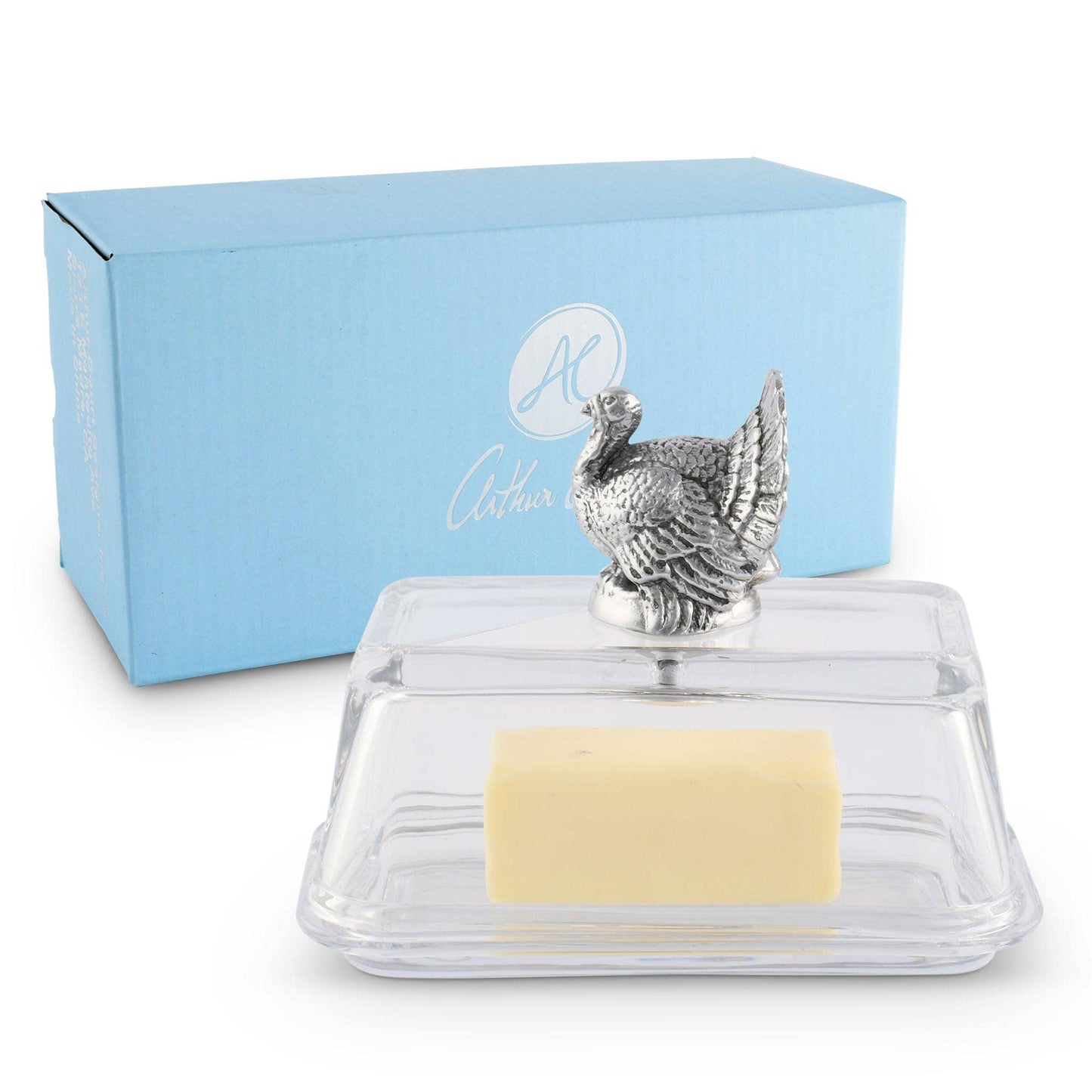 Glass Butter Dish - Turkey Arthur
