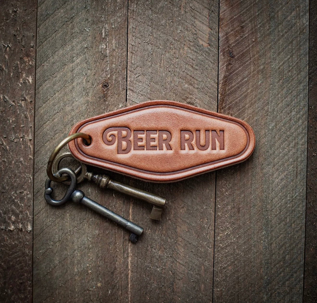 Leather Western Keychain Motel Style Sugarhouse