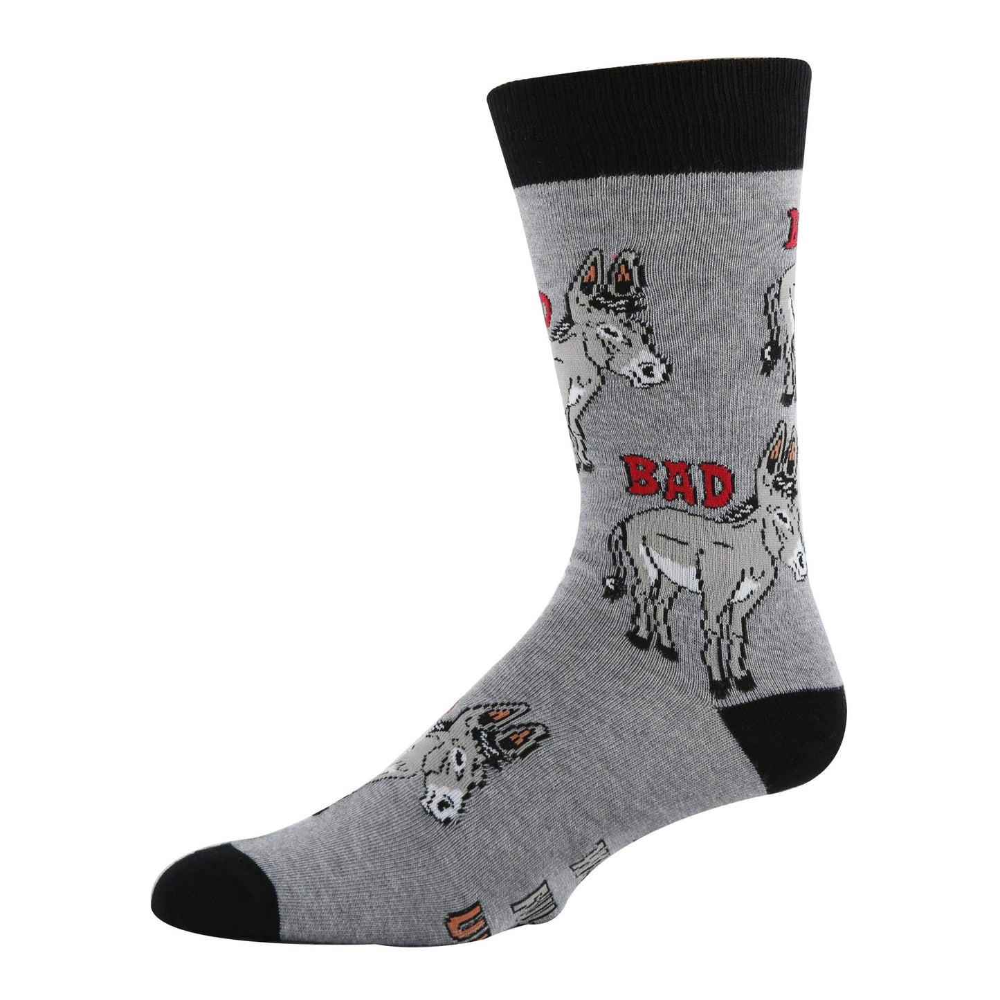 Bad Ass | Men's Funny Cotton Crew Socks /Oooh yeah sock