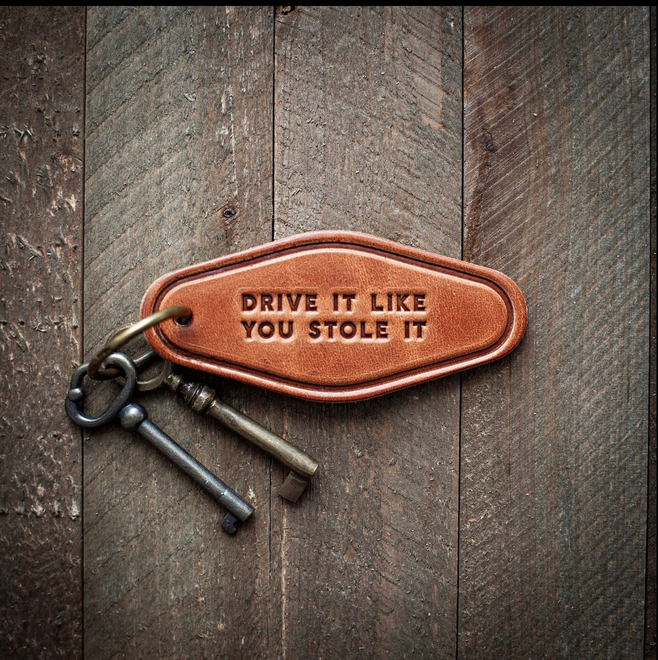 Leather Western Keychain Motel Style Sugarhouse