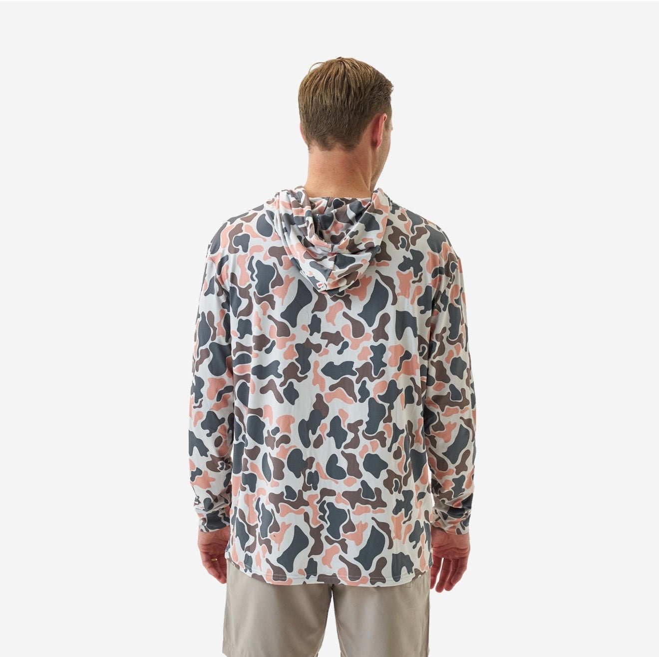 Vintage Camo Performance Hoodie with UPF 50 Sun Protection Burlebo Tx/ Fl