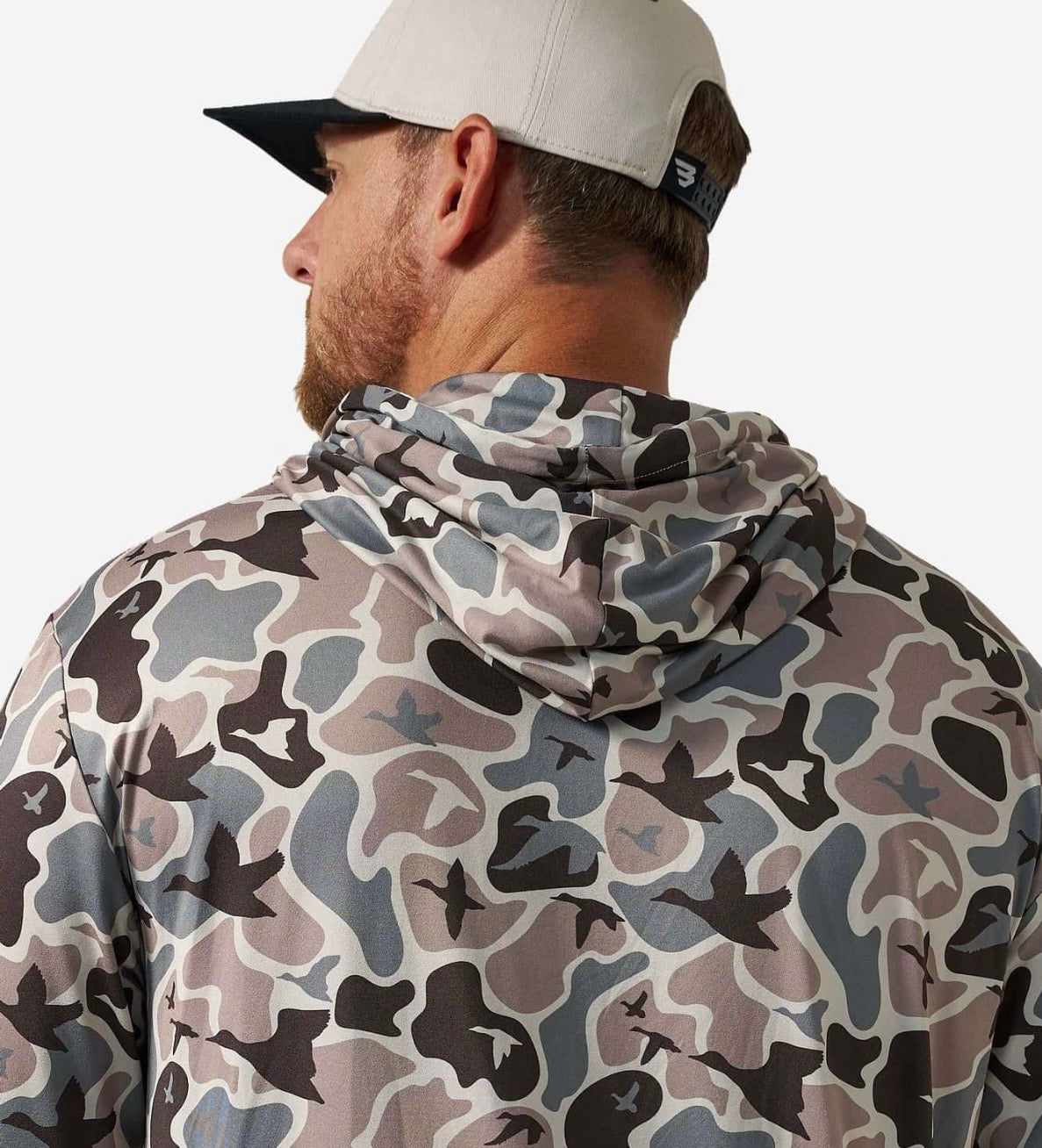 Mallard Mayhem Burlebo Performance Hoodie Tx/ Fl UPF 50 Sun Protection PH-MMAYC