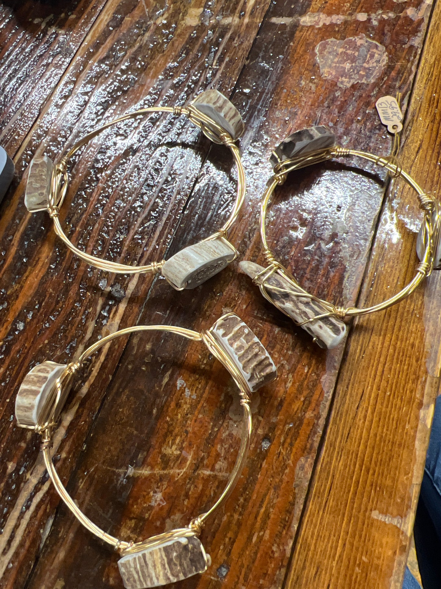 Antler Bangle Twisted wire Bracelet
