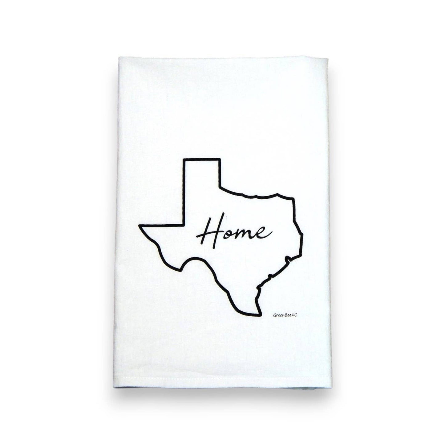 Texas State Dish Towel | Tea Towels | Flour Sack Dish Towel Green Bee