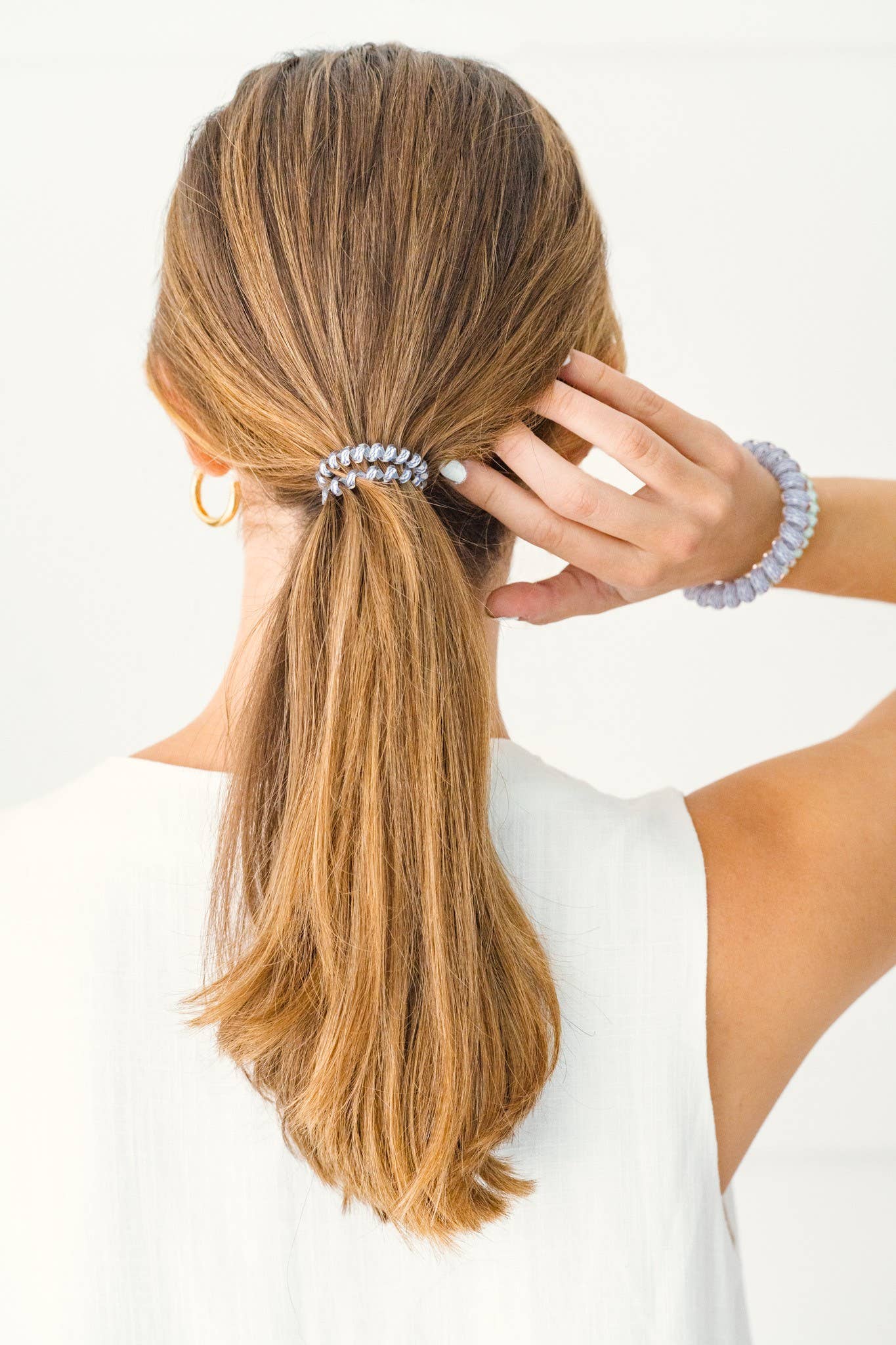 Spiral Hair Coil | Small | Totally Turquoise Teleties