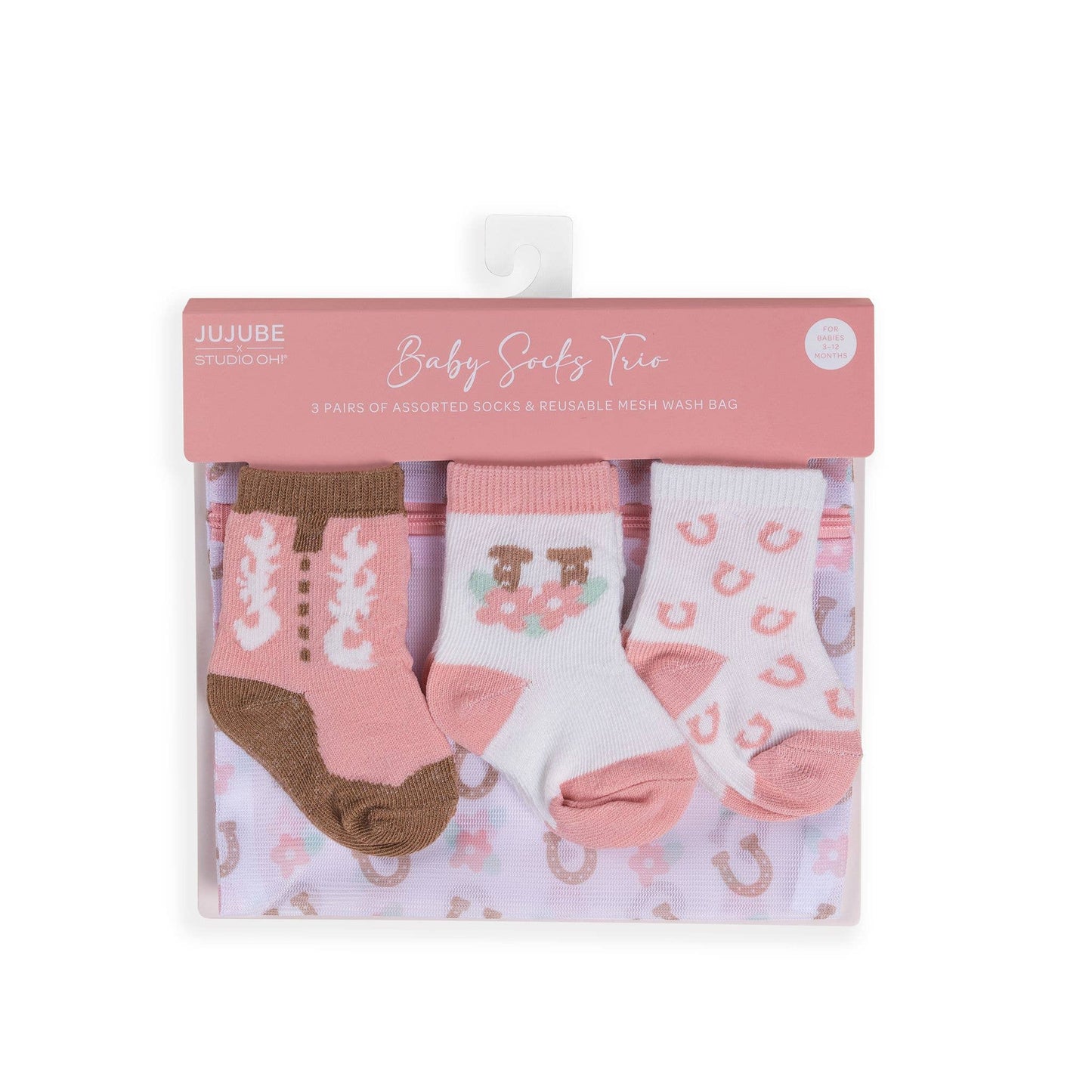 Western Baby Socks Trio Bloomin' Boot Juju bee