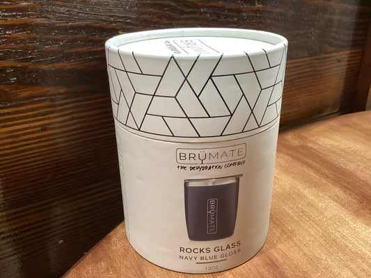 Brumate Rocks Glass-Navy Blue Gloss