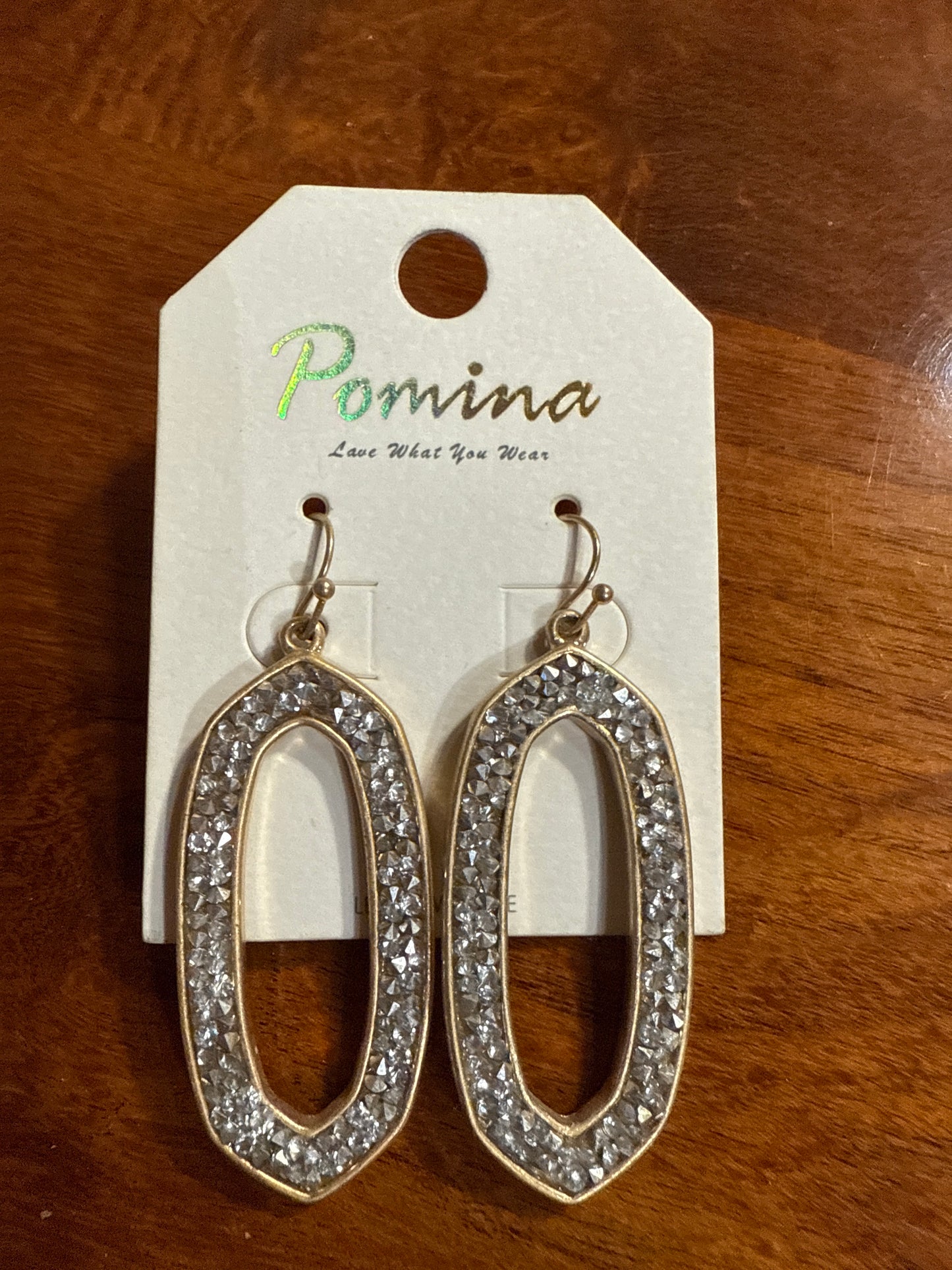 Beaded oblong Earrings