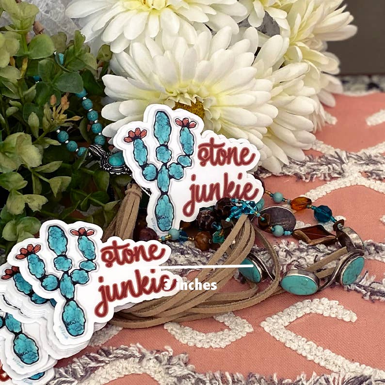 Stone Junkie Cactus - Western Sticker wild Lucile