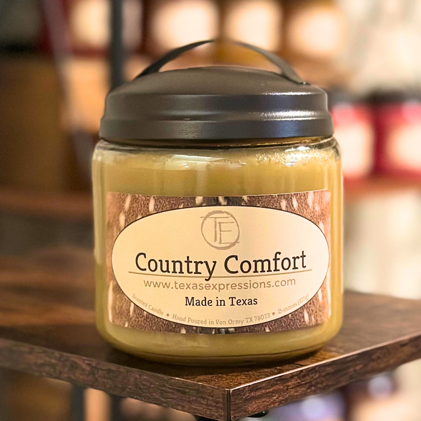 Country Comfort Texas Expressions Candle 16 Oz