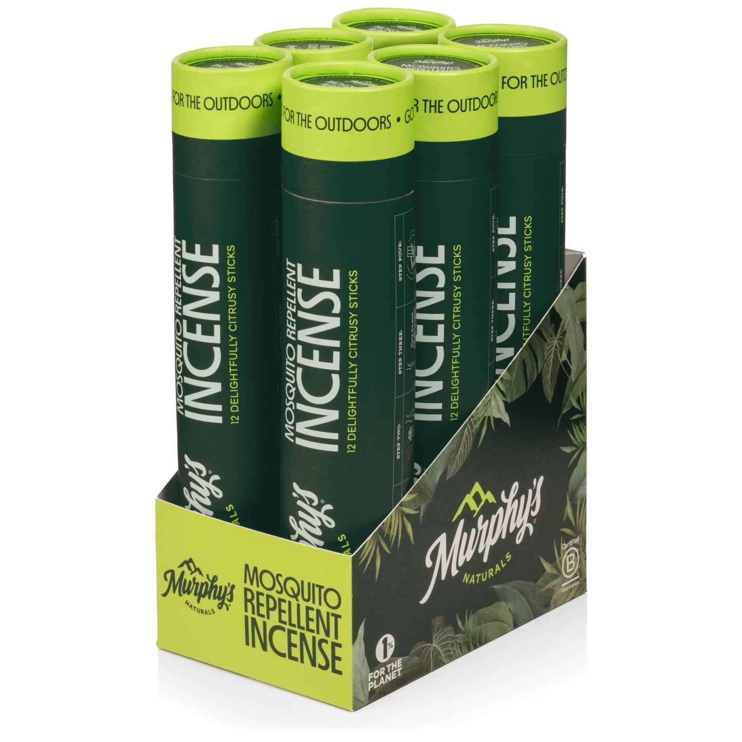 Mosquito Repellent Incense Sticks - Display of 6 Tubes