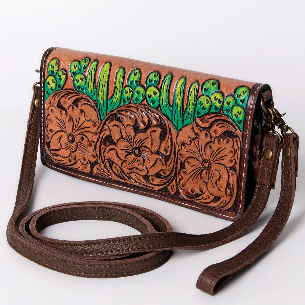 Cowgirl or Cactus Organiser Genuine Western Leather Women: LS western
