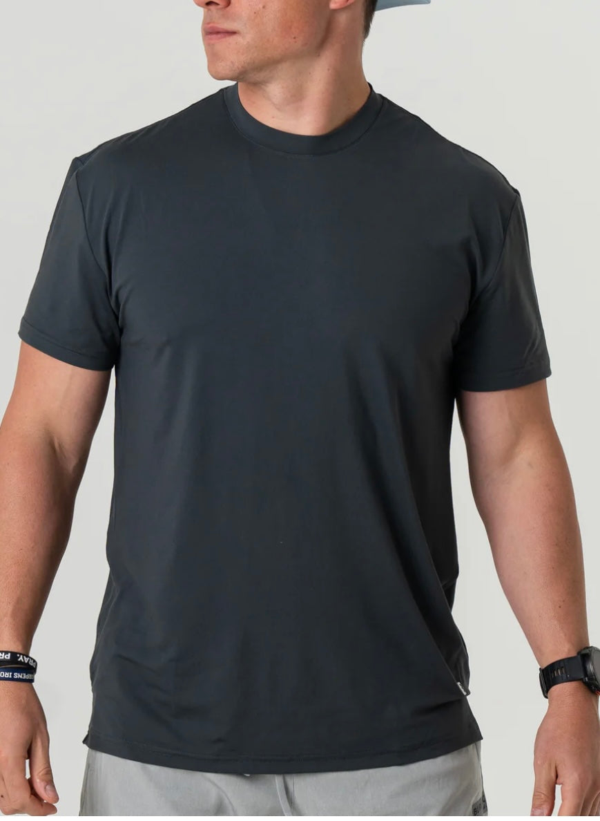 Gun Metal Grey Go to Tee with UPF 50 Sun Protection Burlebo