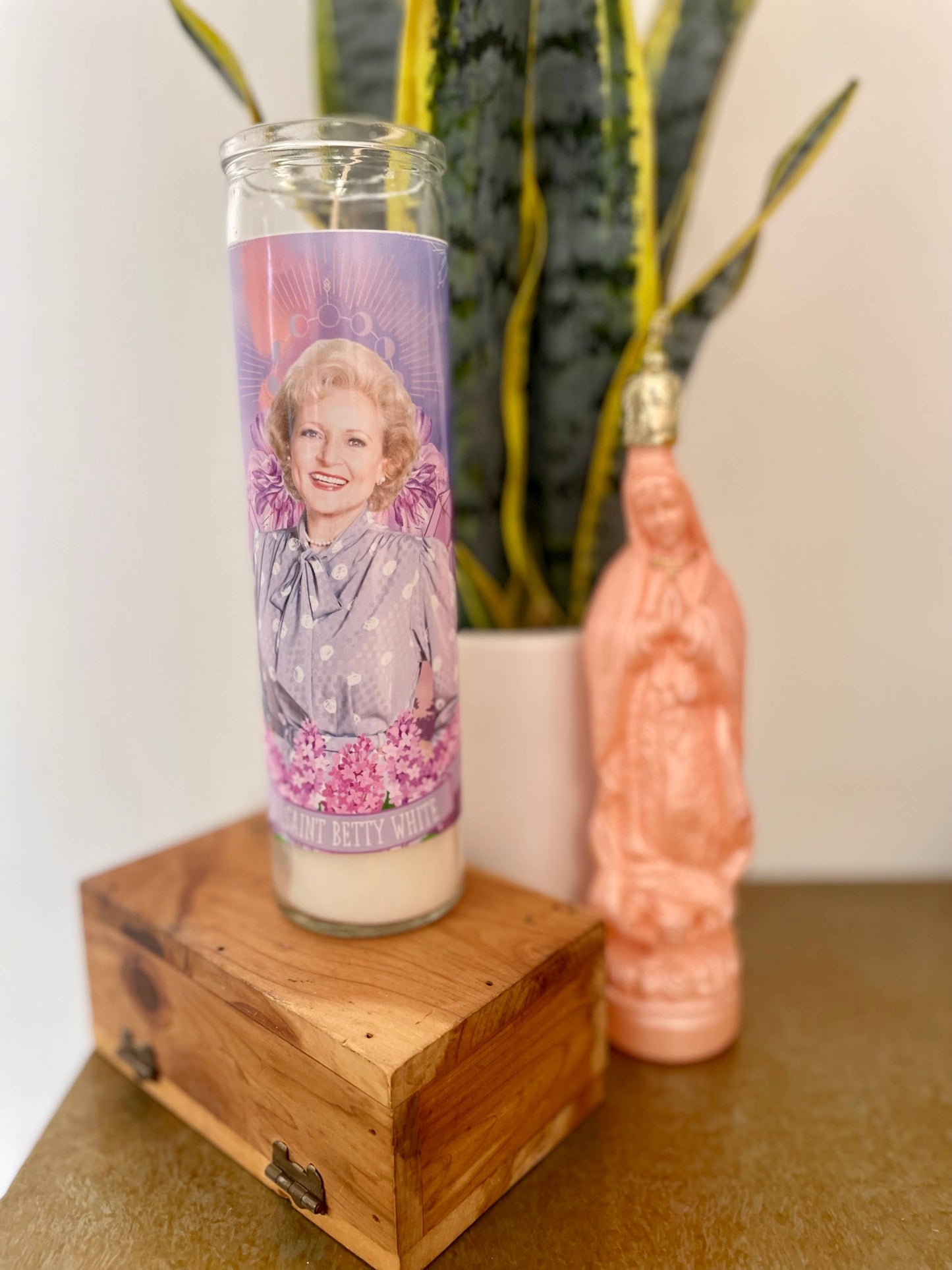 Betty White Altar Candle