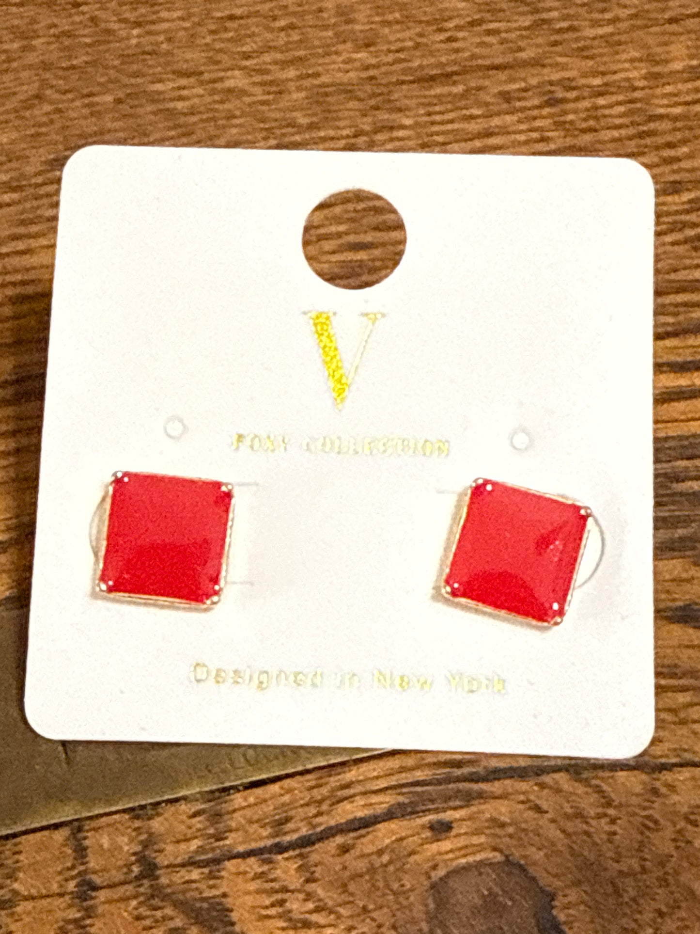 Square Stud Earrings