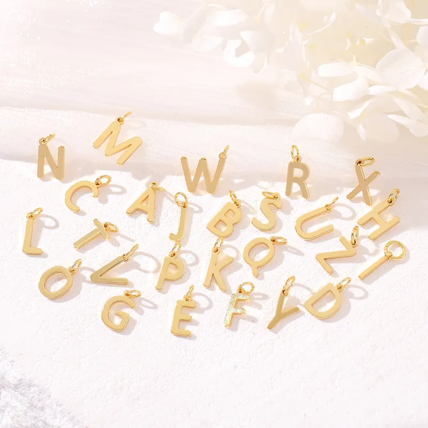 Classic Block Initial Letter Charms ~ Deep South Originals
