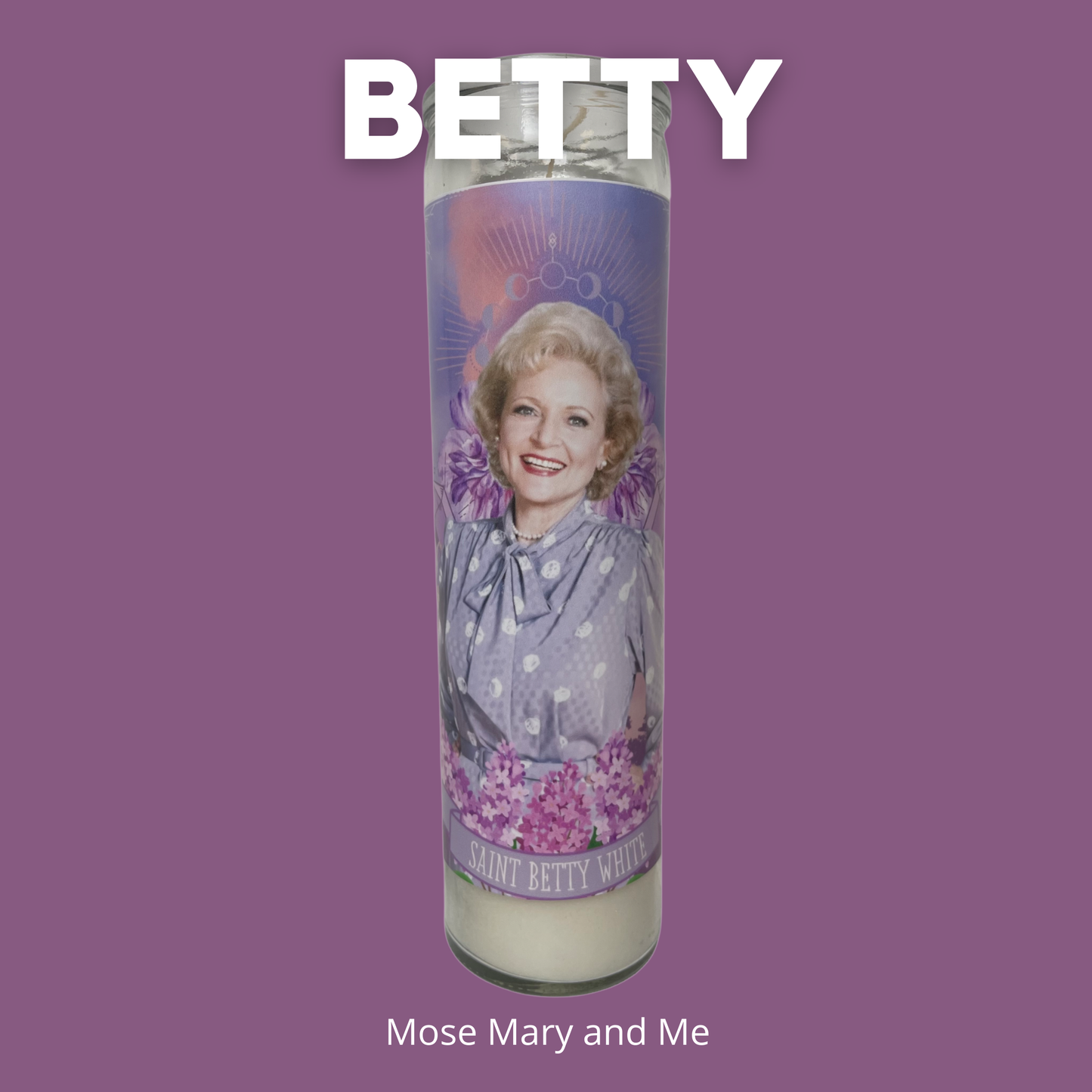 Betty White Altar Candle