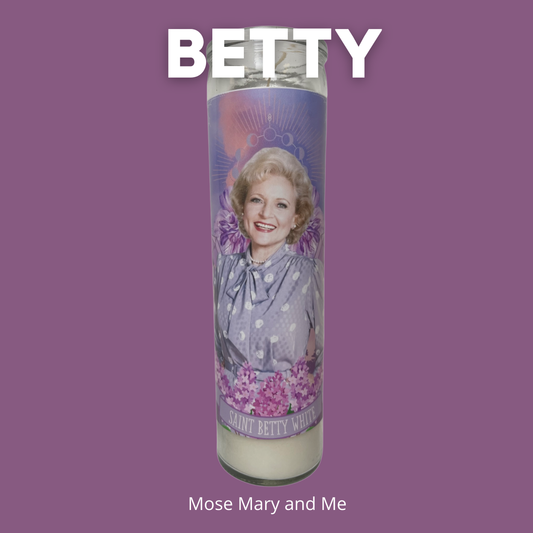 Betty White Altar Candle
