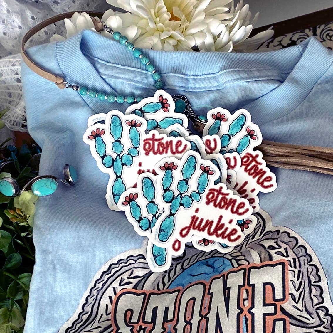 Stone Junkie Cactus - Western Sticker wild Lucile