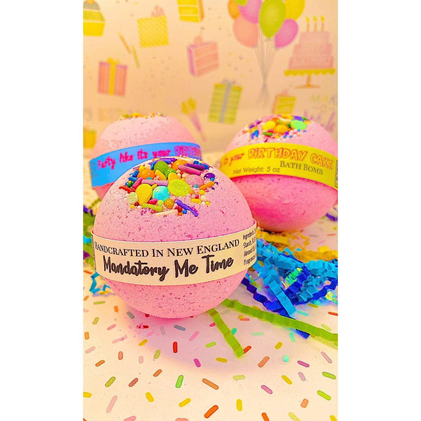 Birthday Cake Bath Bomb Mandatory Me