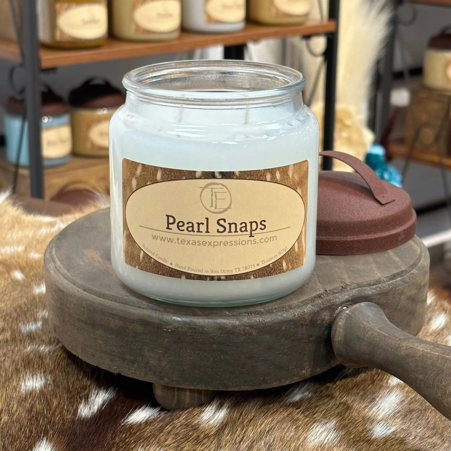 Pearl Snaps Texas Expressions Candle 16 Oz
