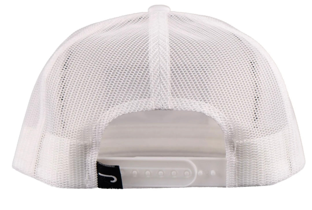 LAZY J RANCH WHITE FORT WORTH CLASSIC ROPE TRUCKER HAT