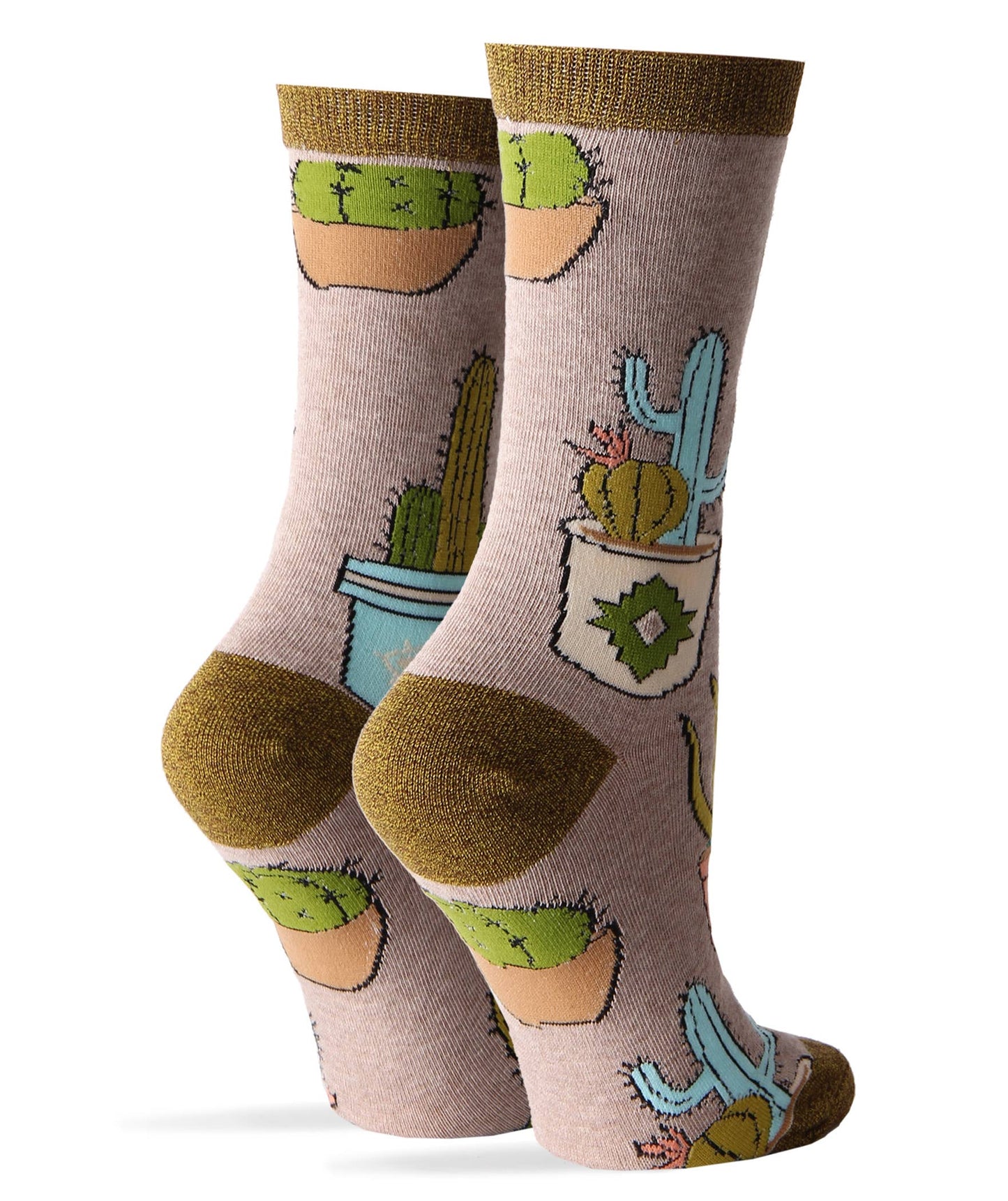 Cactus Hugs | Women's Western Premium Cotton Crew Socks Oooh Yeah sock