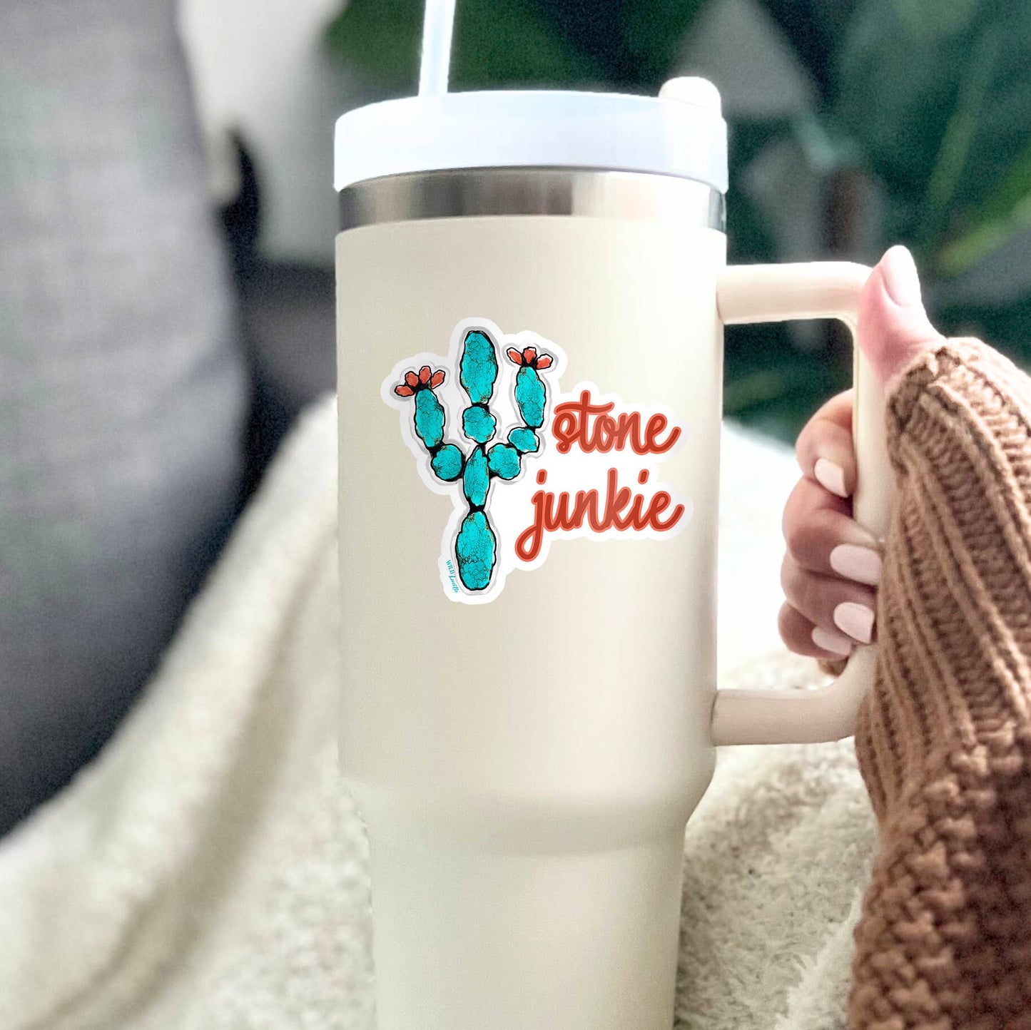 Stone Junkie Cactus - Western Sticker wild Lucile