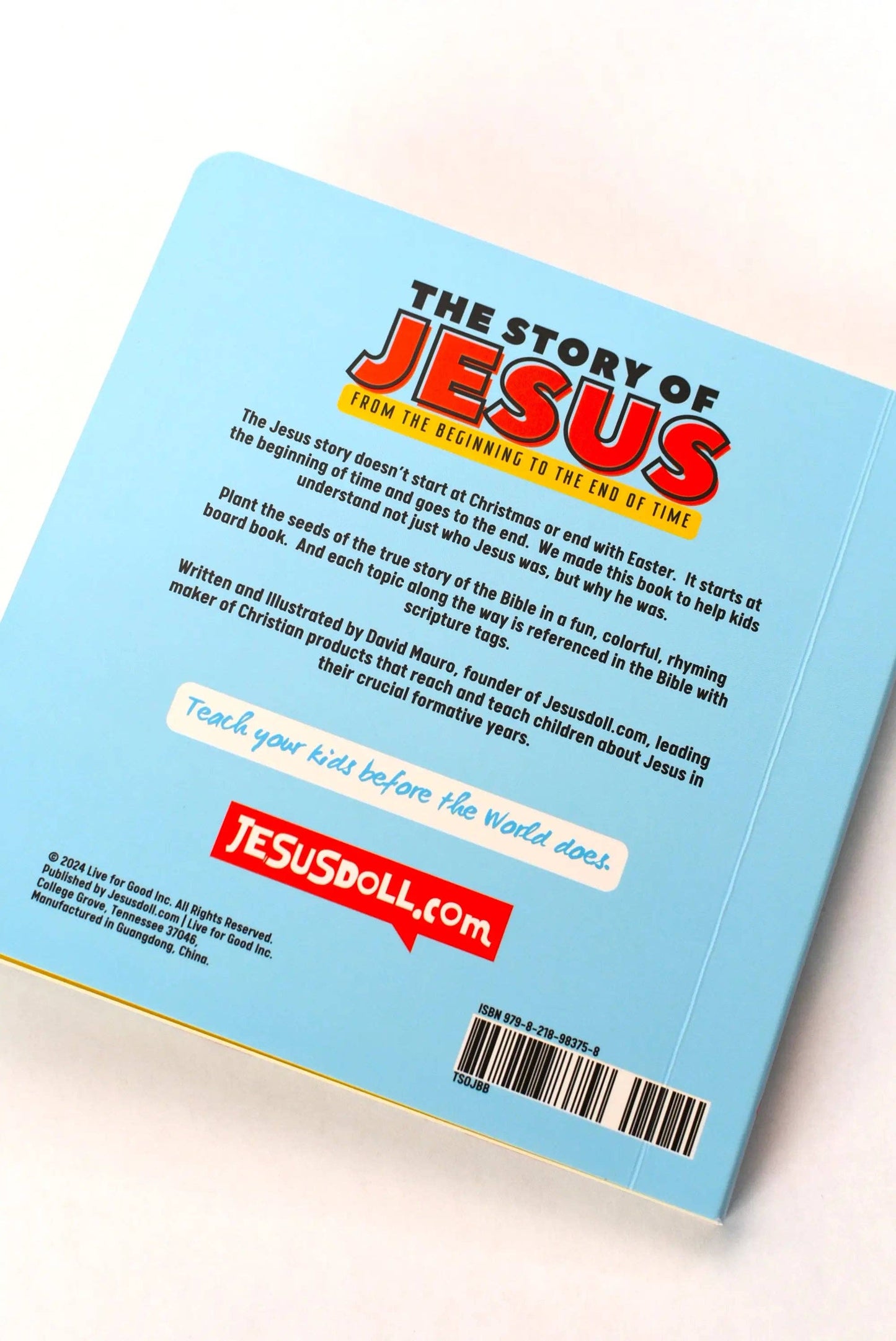 The Story of Jesus - 8.25" Paperback Book Jesus Doll