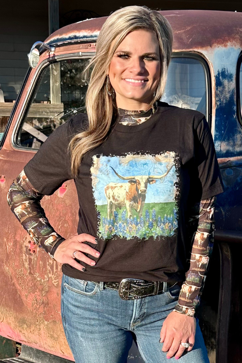 Somewhere In Texas Mesh Top: XXL