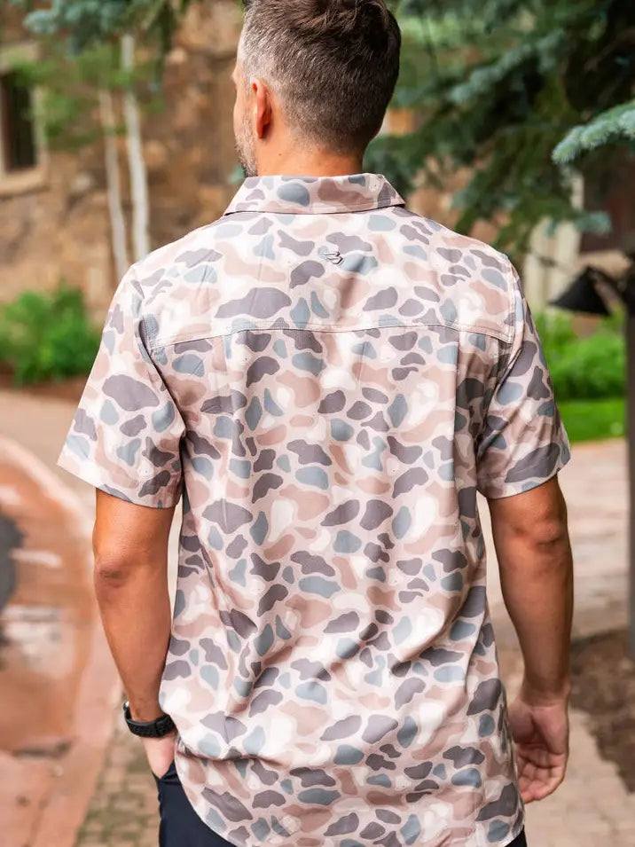 Performance Button Up - Pintail Camo Burlebo