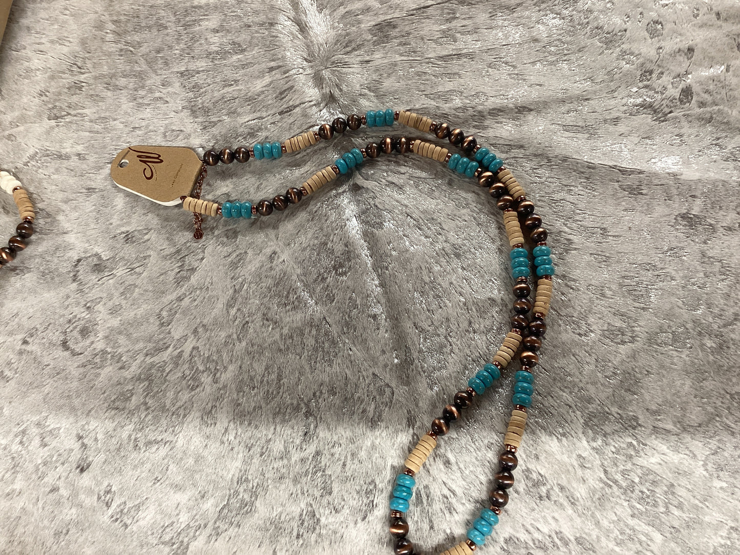 Turquoise beaded necklace