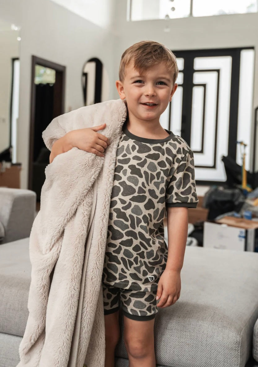 Classic Deer Camo Sleep Short Set Burlebo