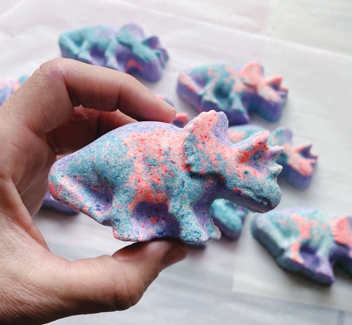 Triceratops Dino Bath Bomb - with toy! Sister Made