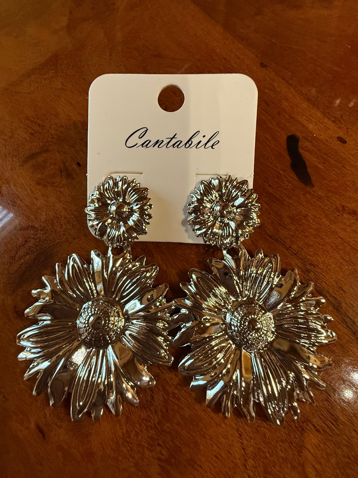Double Sunflower Earrings