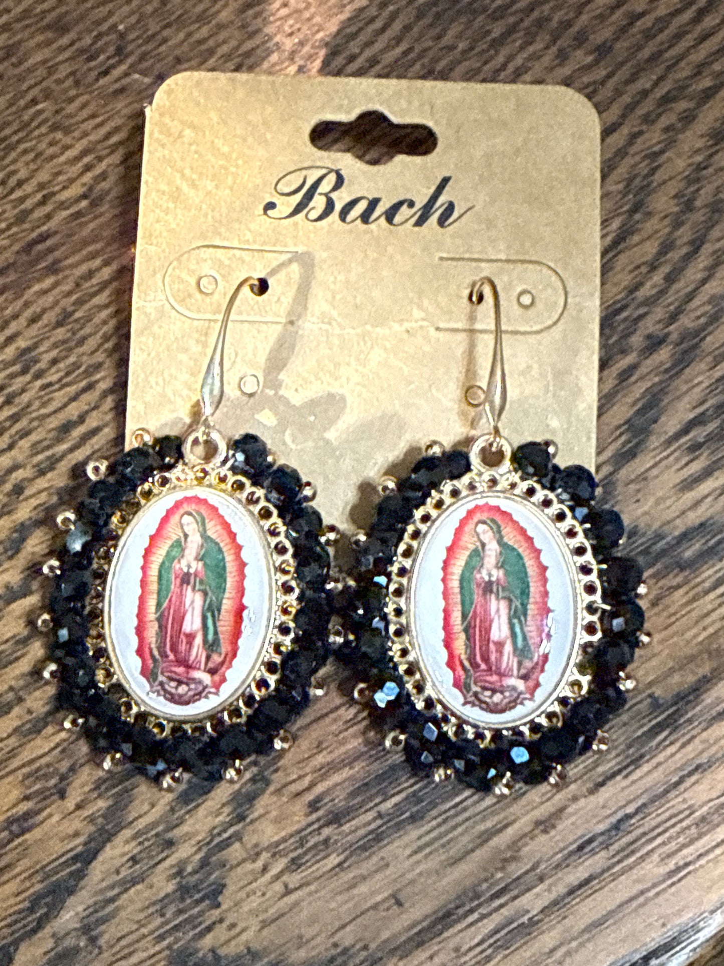 Virgin Mary beaded Earrings