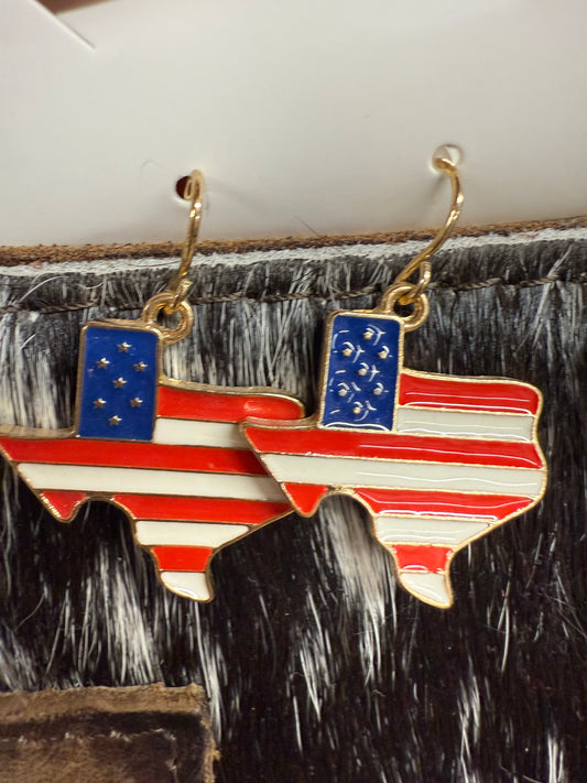 Texas American Patriot Earrings