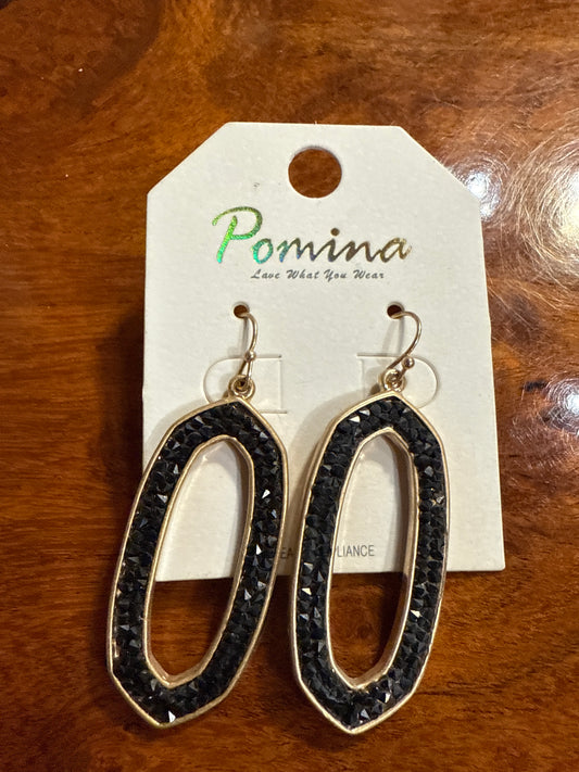 Beaded oblong Earrings