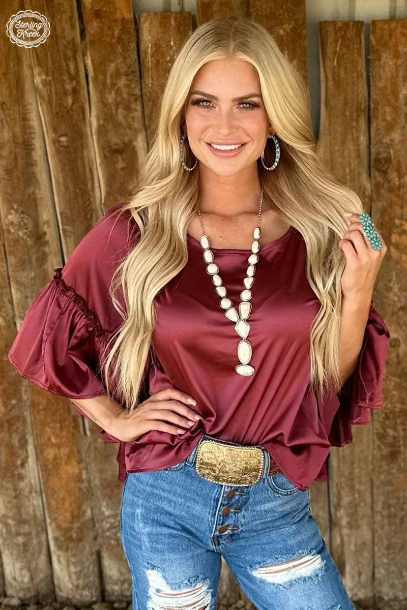 INTO THE NIGHT TOP WINE: Medium Sterling Kreek