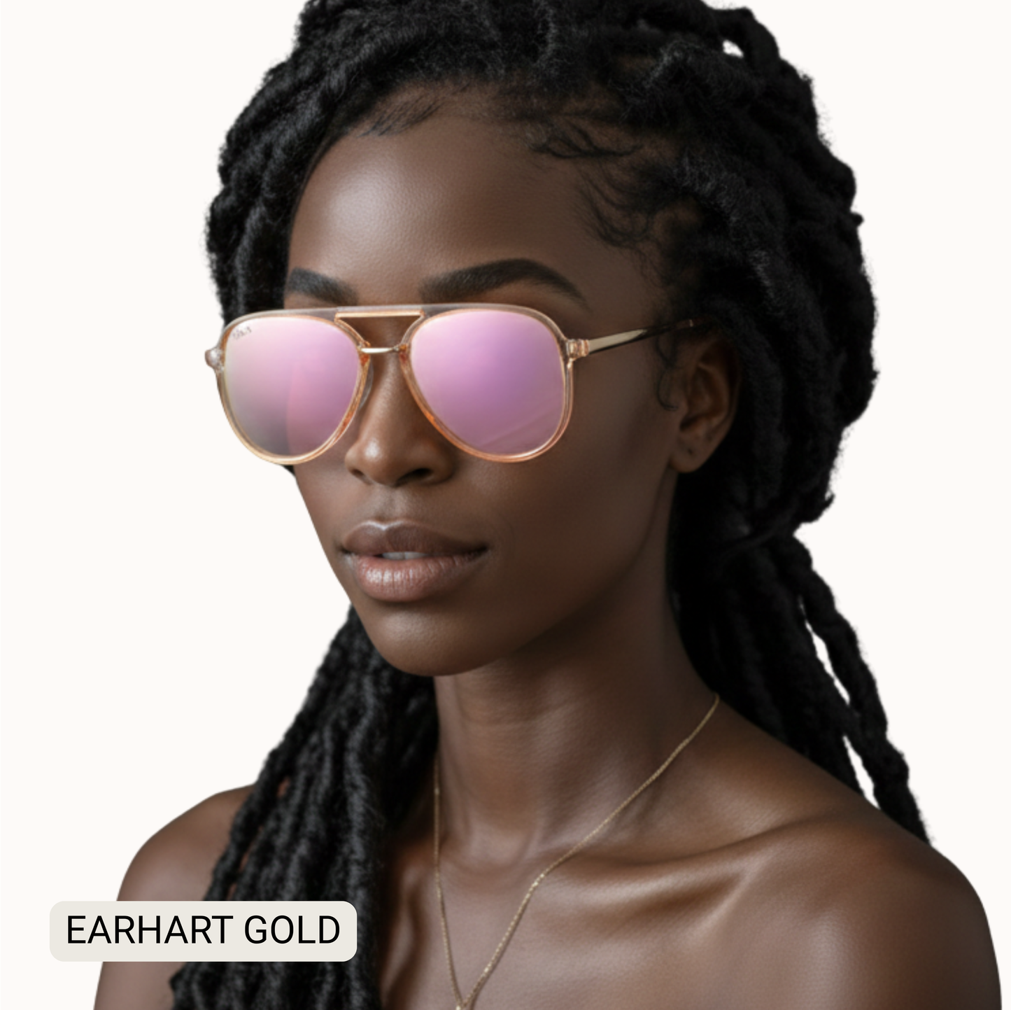 Earhart - Women’s Aviator Sunglasses–Polarized Everyday Chic: Hot pink Tx Dax