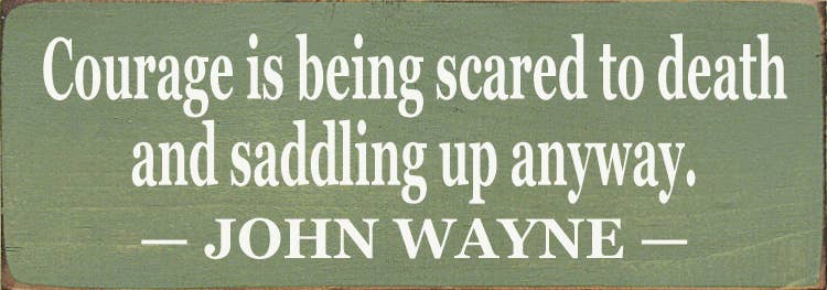 Courage Is Being Scared to Death: Old Cottage White