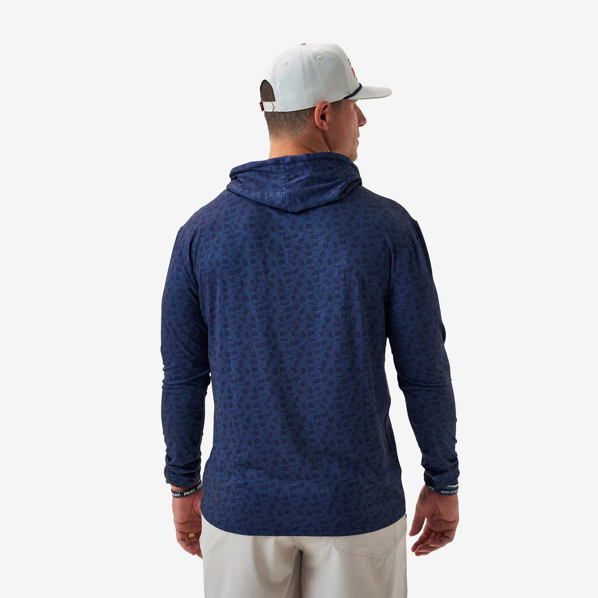 Stars And Stripes Performance Hoodie With UPF 50 Sun Protection Burlebo Tx/ Fl