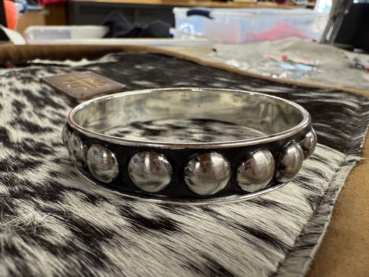 Gun Metal Drop Bracelets