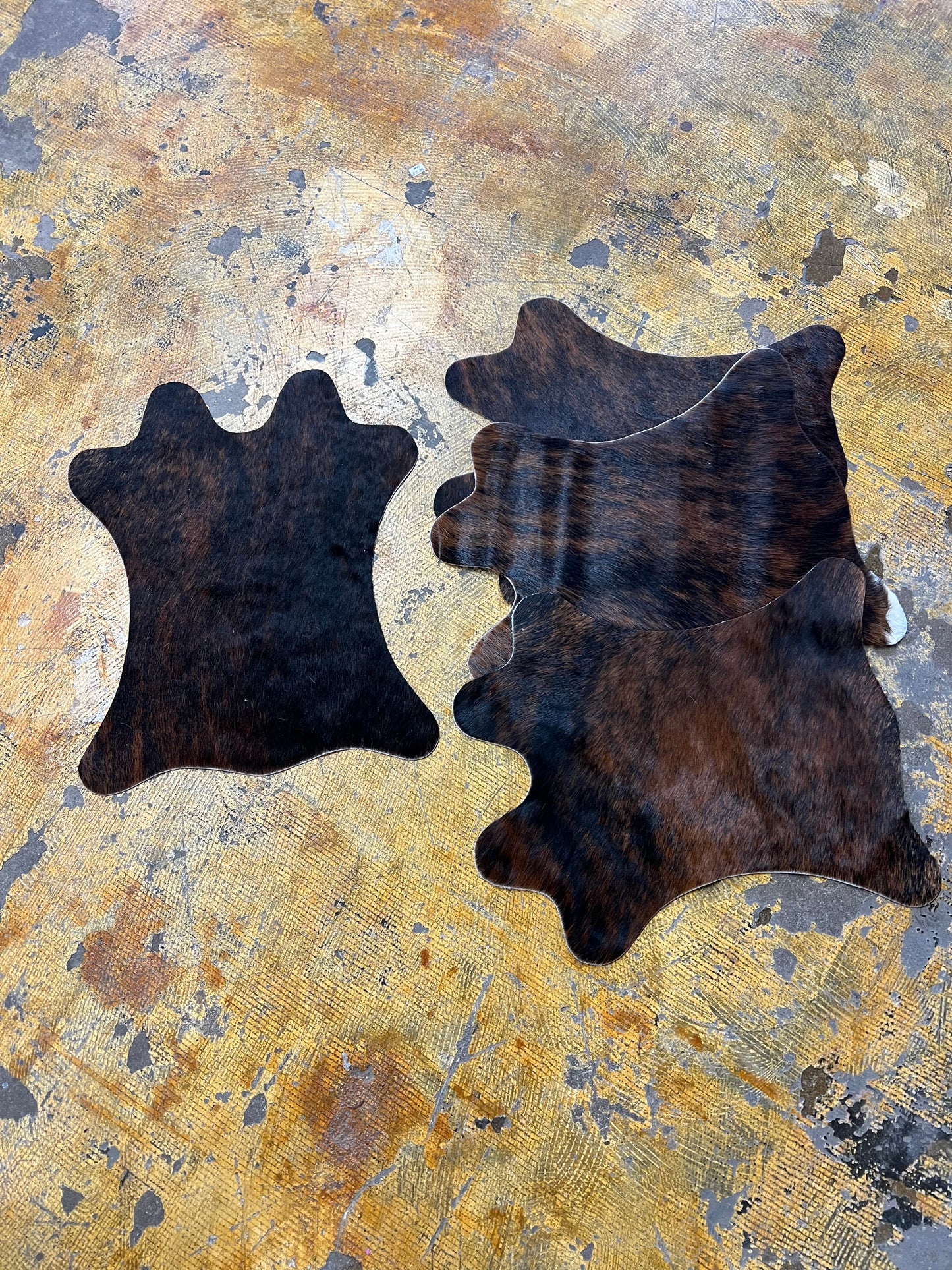 Cowhide Placemats Hides and Skins set of four