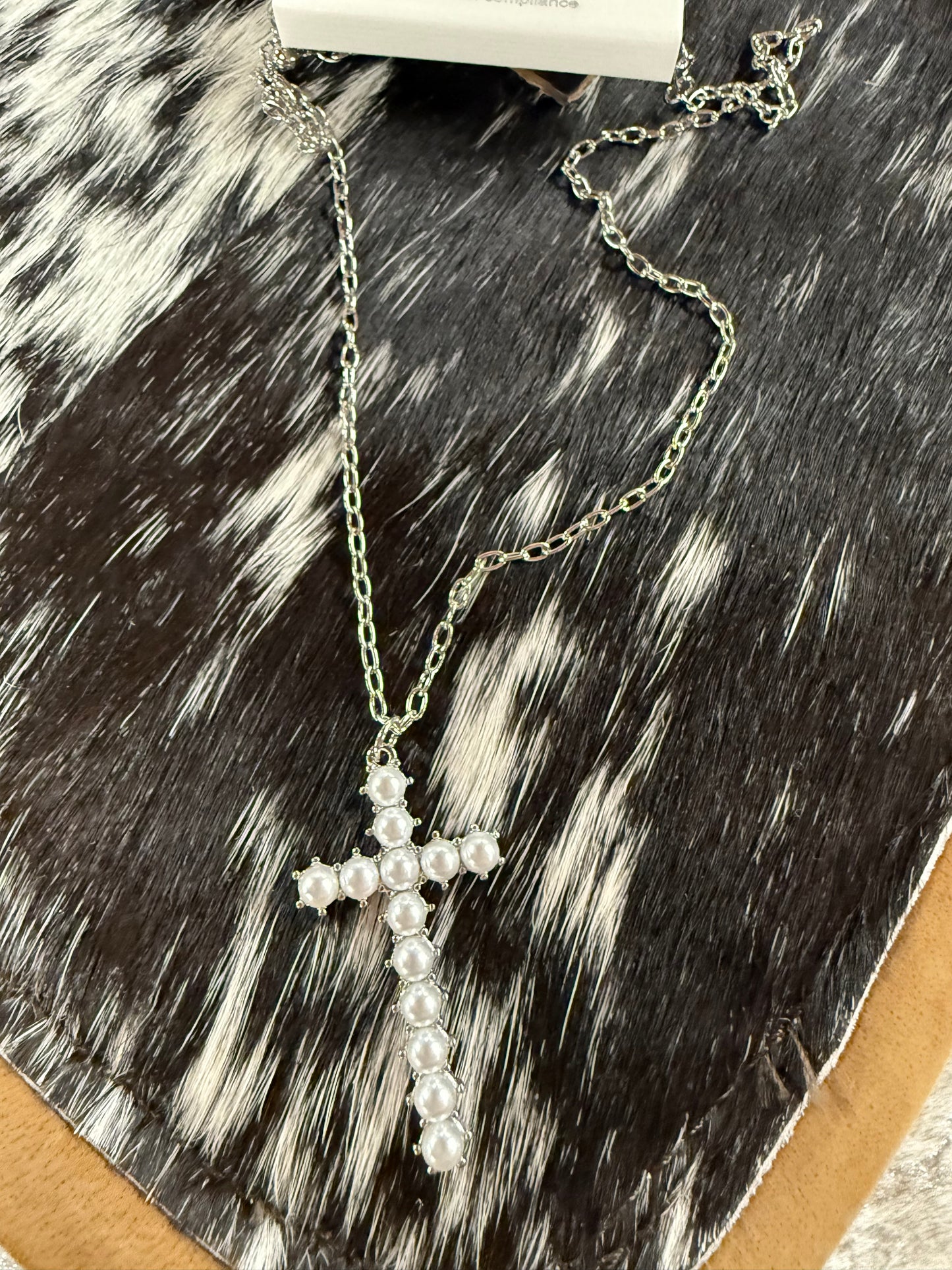 Pearl cross Necklace set