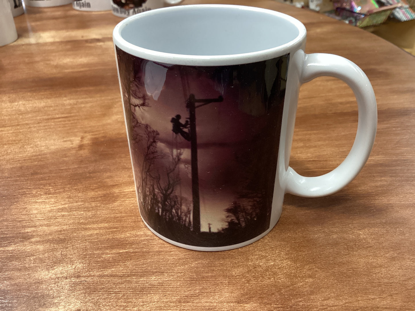 Lineman coffee cup