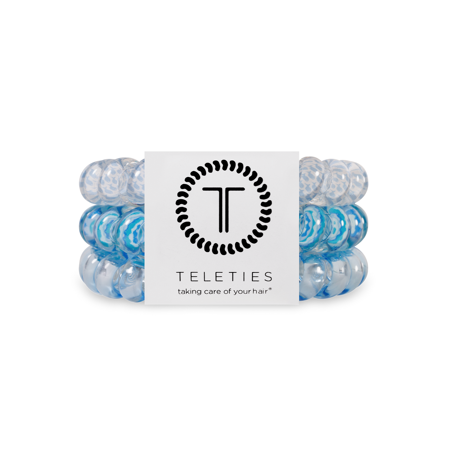 Spiral Hair Coils | Large | Summer Sky Hair Ties Teleties