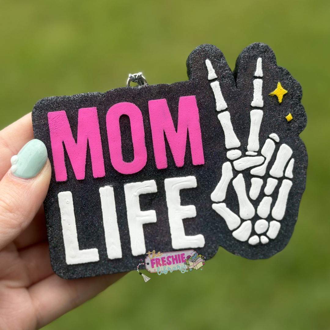 Mom Life Skeleton Peace Freshie