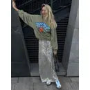Vega Maxi Sequin Skirt sweetkama